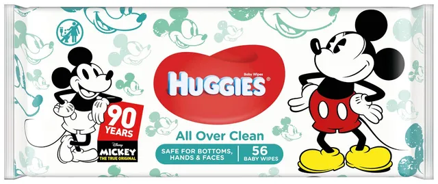 huggies-all-over-clean-disney-lingettes-b-b-1-paquet-de-56-lingettes-99-d-eau-mo image 1