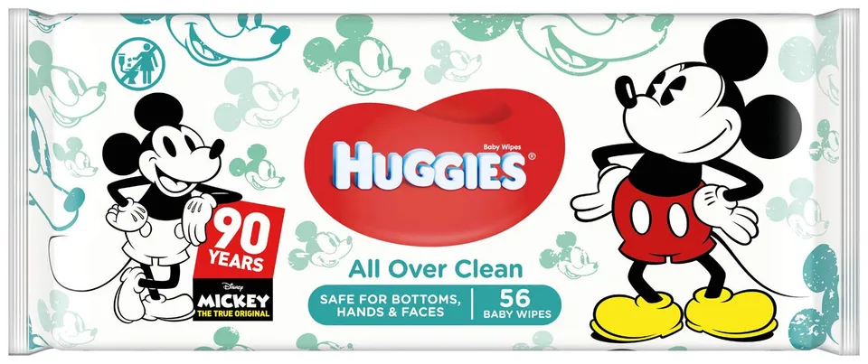 huggies-all-over-clean-disney-lingettes-b-b-1-paquet-de-56-lingettes-99-d-eau-mo image 1