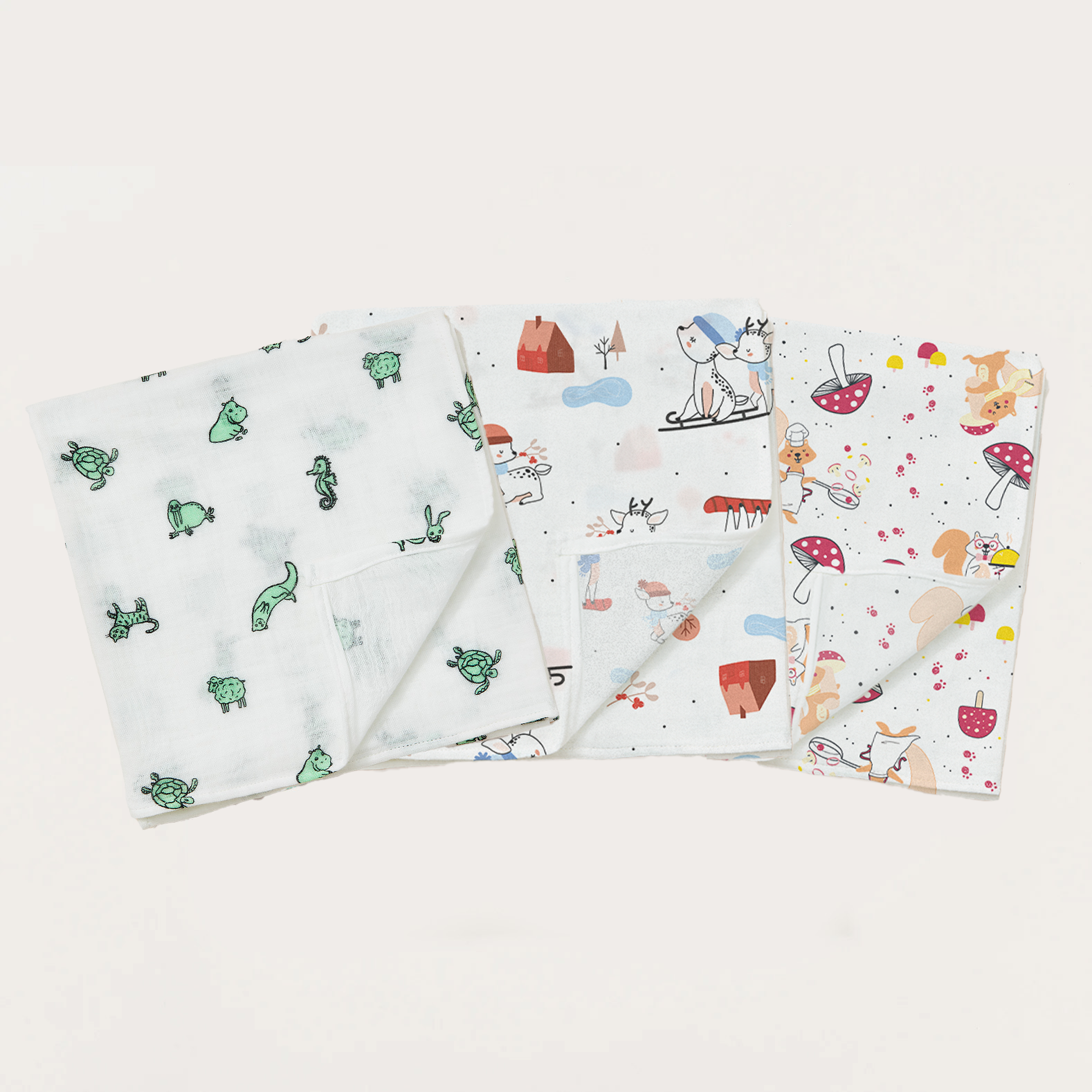 joone-lot-de-3-langes-b-b-100-coton-motifs-exclusifs-certifi-oeko-tex-multifonct image 1