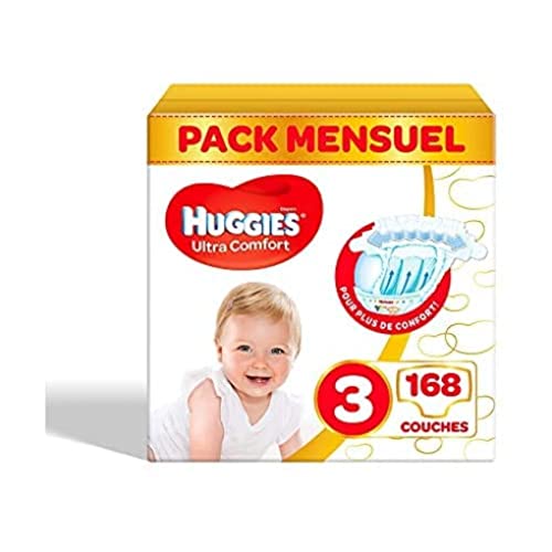 huggies-ultra-comfort-couches-b-b-taille-3-4-9-kg-pack-1-mois-168-couches-indica image 2