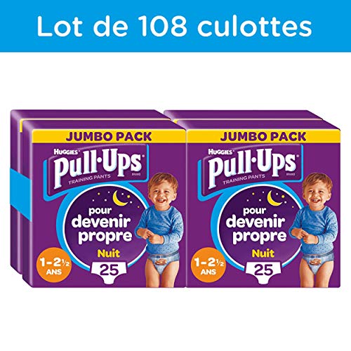 huggies-pull-ups-nuit-gar-on-culottes-d-apprentissage-de-nuit-8-17-kg-1-2-5-ans- image 8