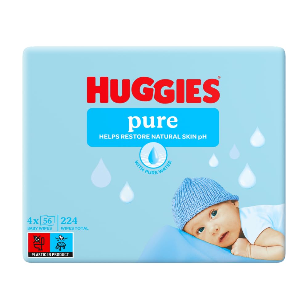 huggies-pure-lingettes-b-b-sans-parfum-1-paquet-de-56-lingettes-99-d-eau-d-s-la- image 8