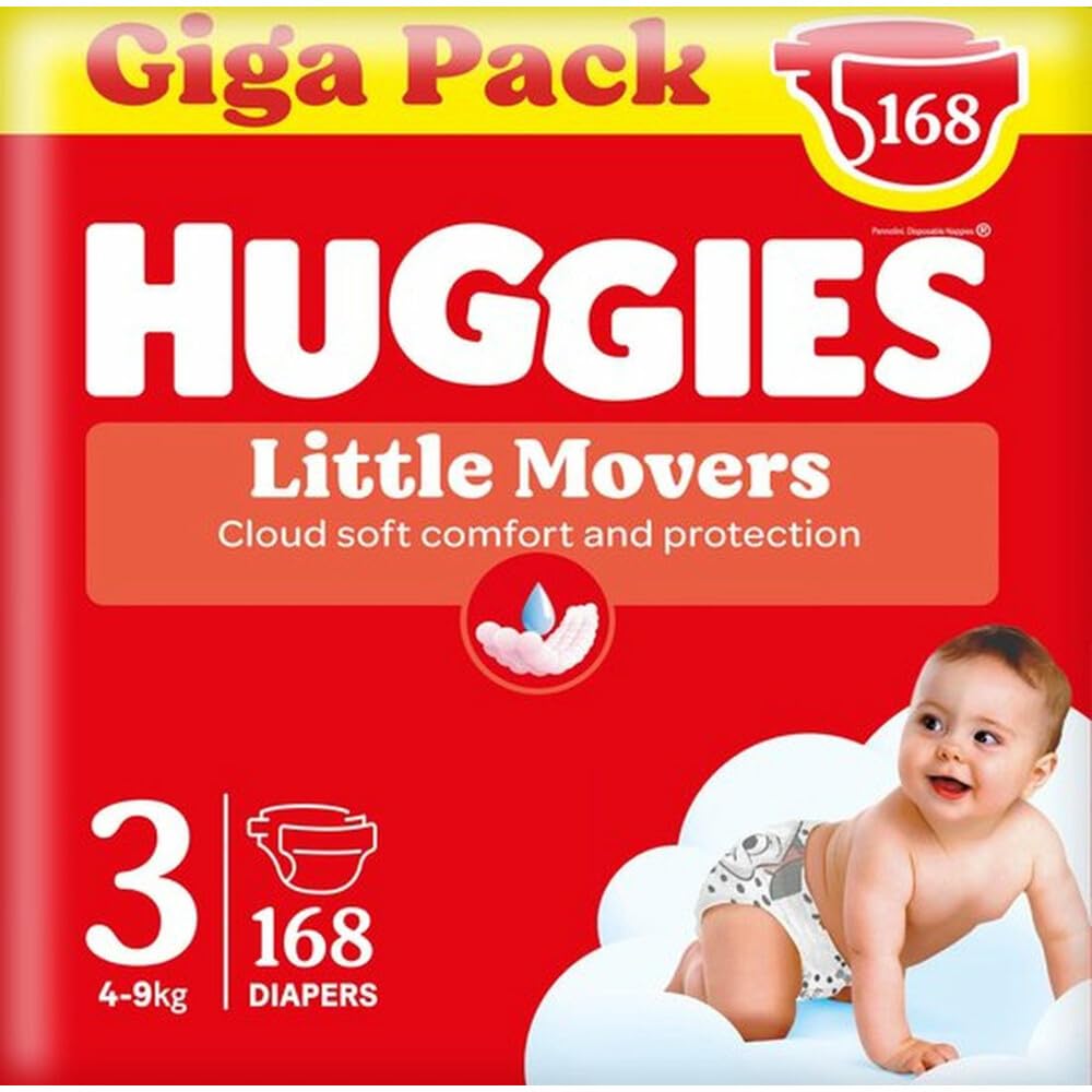 huggies-little-movers-couches-b-b-taille-4-7-18-kg-pack-1-mois-150-couches-absor image 6