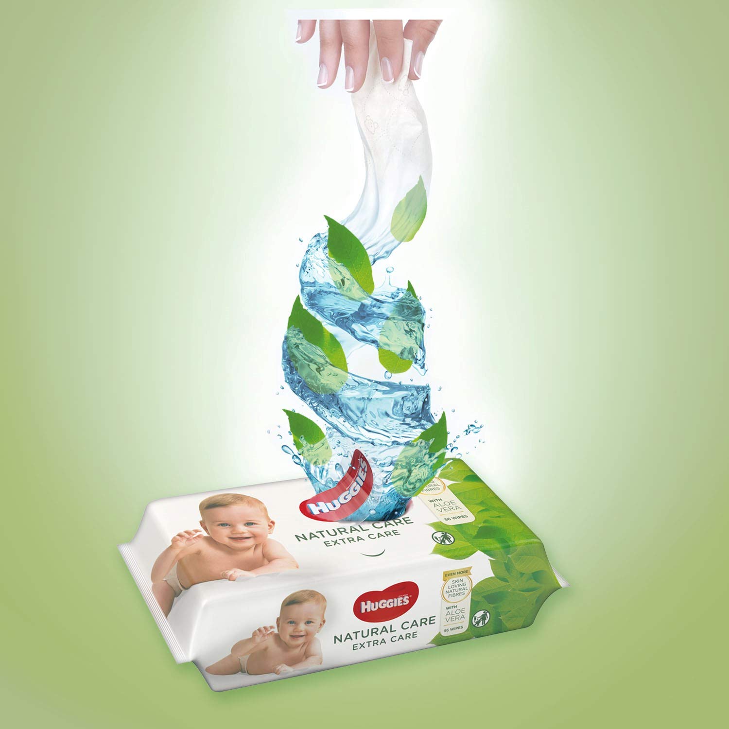 huggies-natural-care-extra-care-lingettes-b-b-3-paquets-168-lingettes-12-x-56-cm image 2