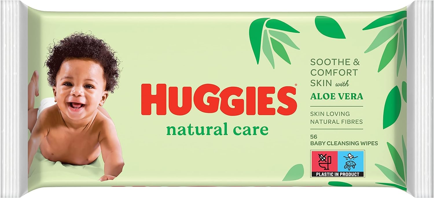 huggies-natural-care-lingettes-b-b-10-paquets-de-56-lingettes-560-lingettes-fibr image 2