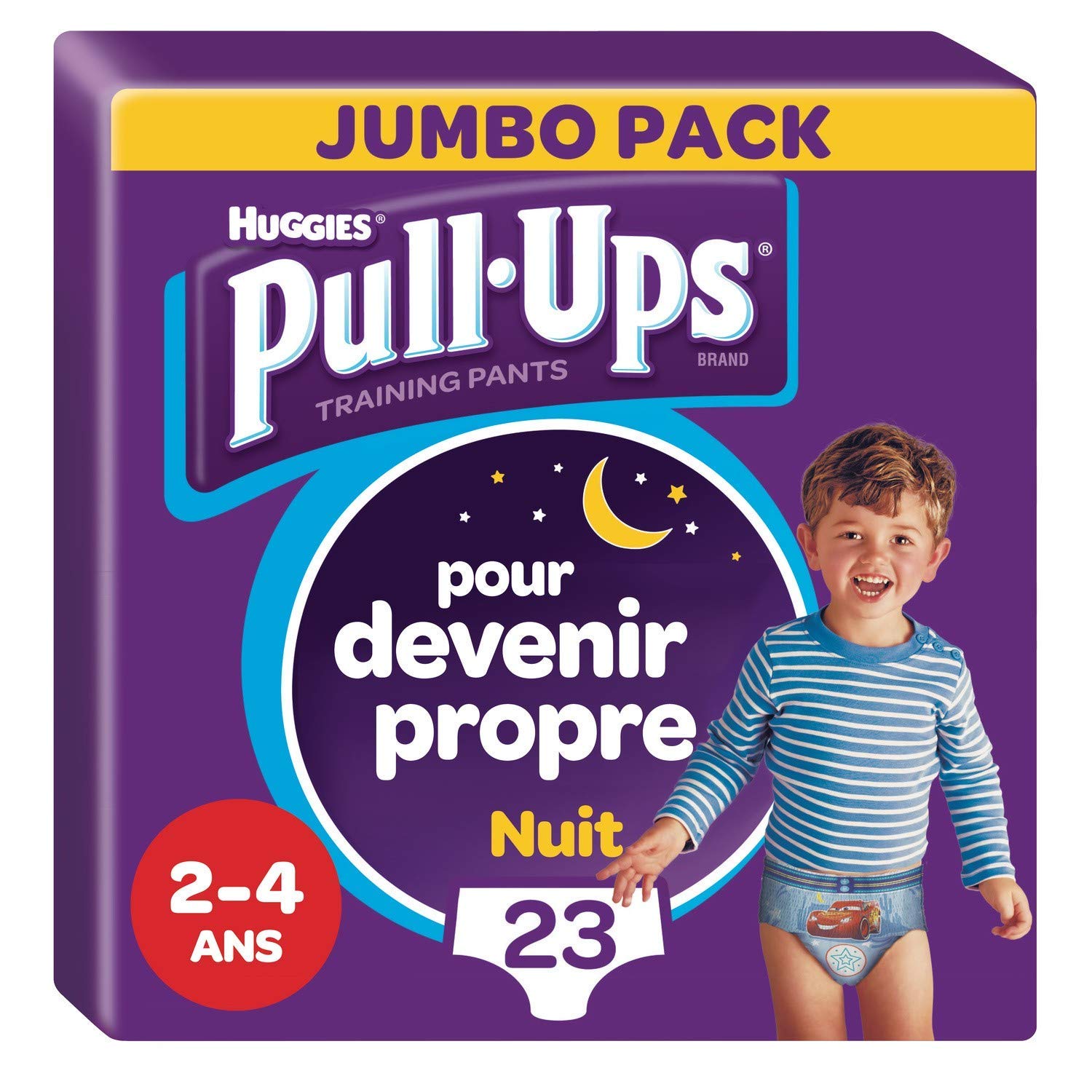 huggies-pull-ups-couche-de-nuit-gar-on-2-4-ans-18-23-kg-culottes-d-apprentissage image 1