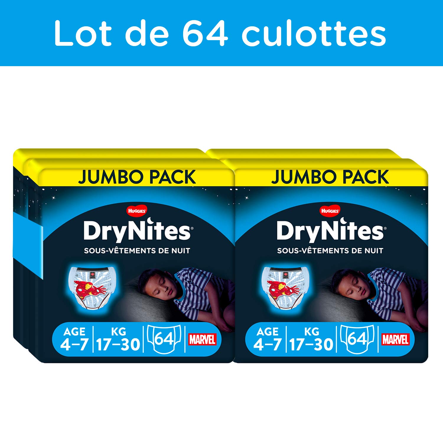 huggies-drynites-gar-ons-4-7-ans-17-30-kg-sous-v-tements-de-nuit-ultra-absorbant image 2