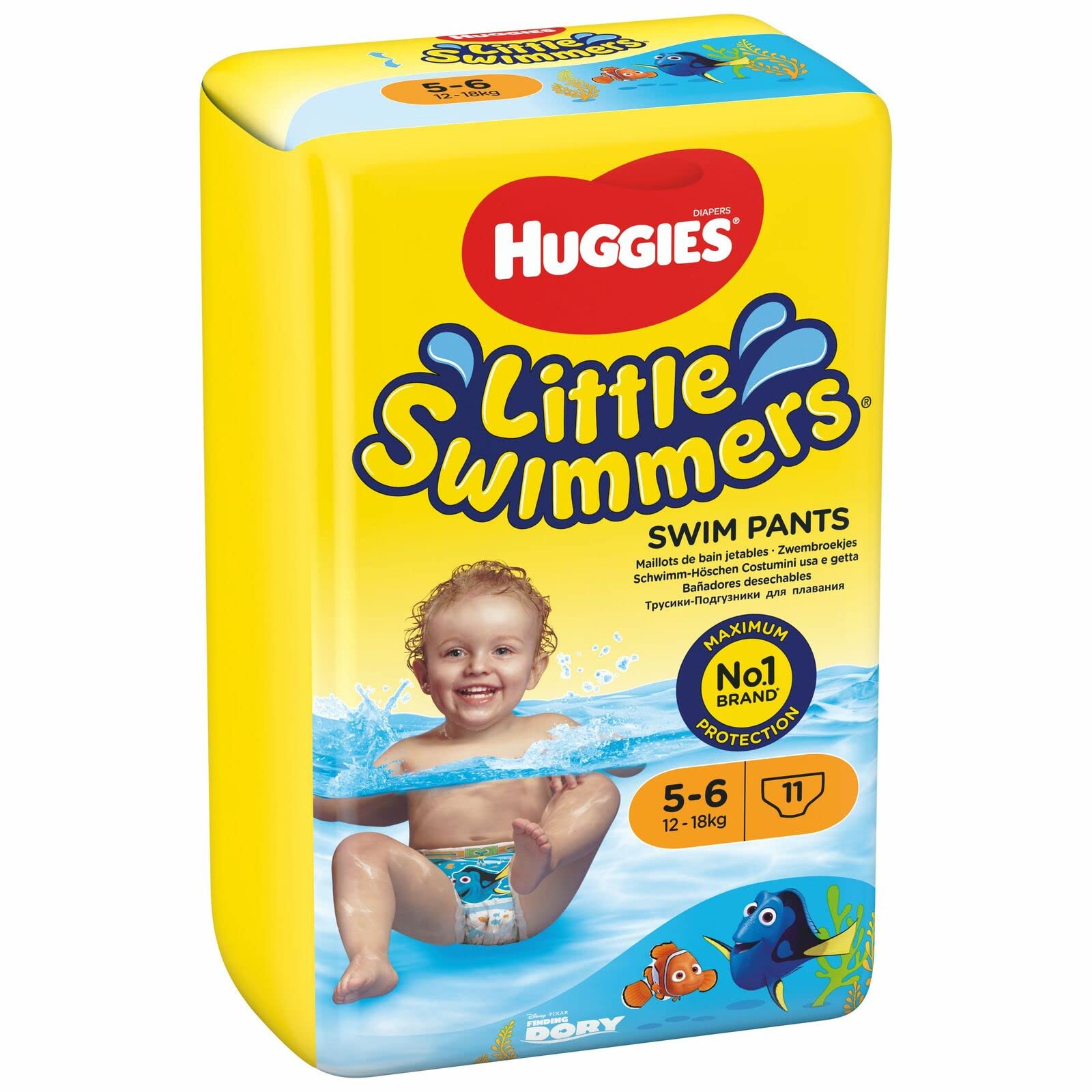 huggies-little-swimmers-taille-5-6-12-18-kg-couches-de-natation-jetables-mixtes- image 1