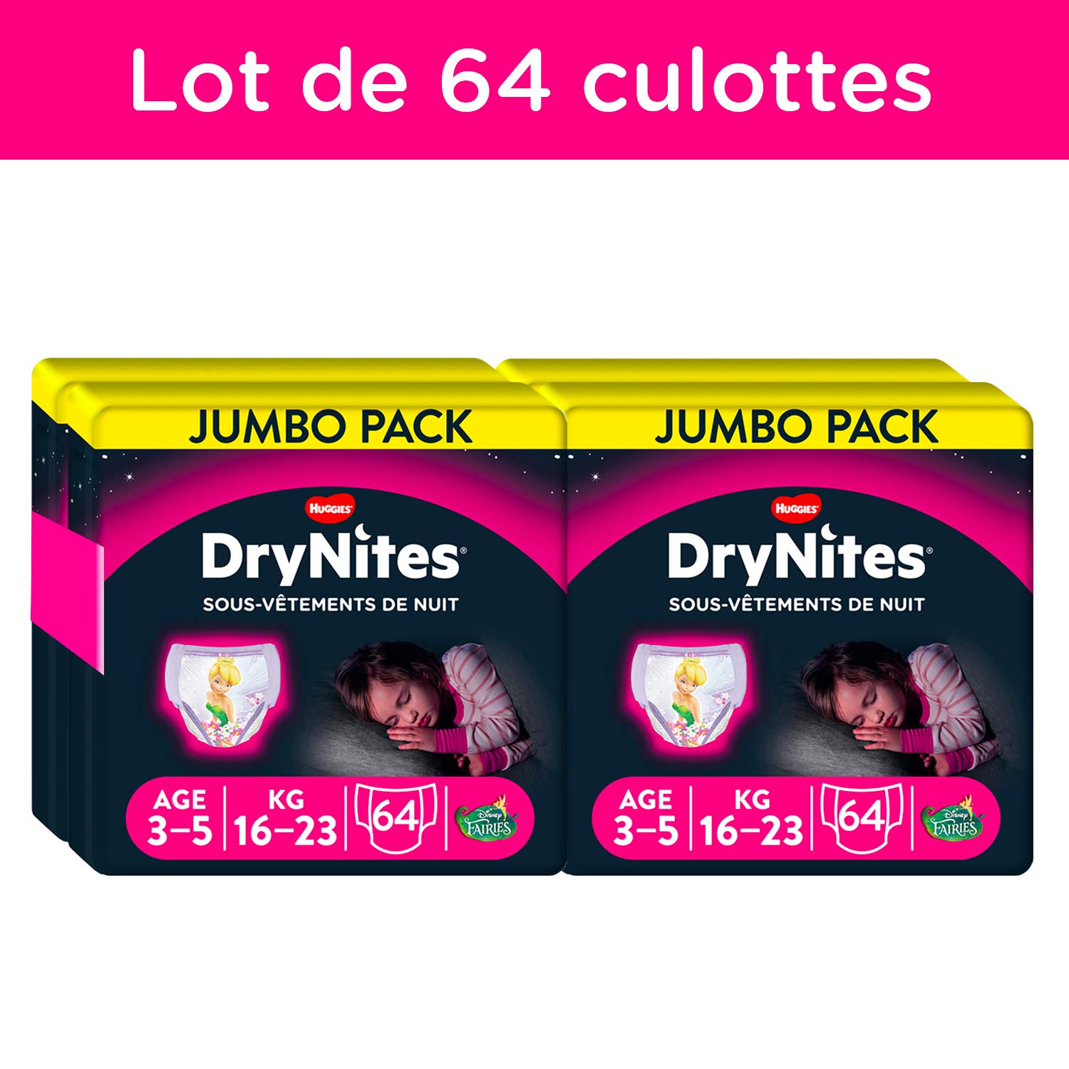 huggies-drynites-fille-sous-v-tements-de-nuit-absorbants-jetables-3-5-ans-64-cul image 2