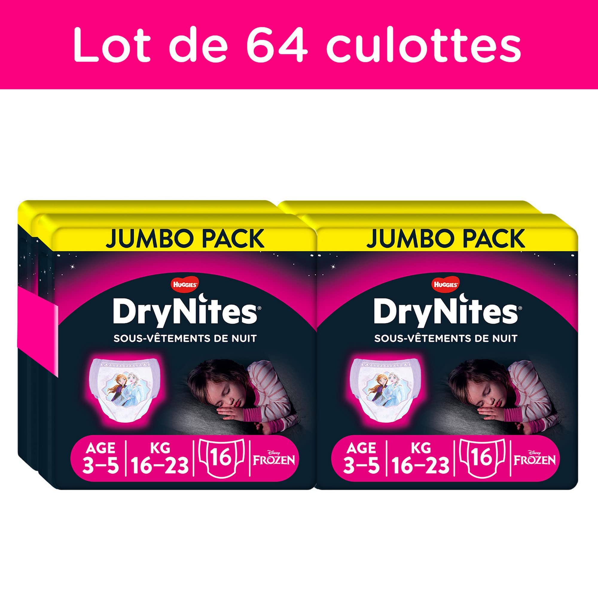 huggies-drynites-filles-3-5-ans-12-21-kg-sous-v-tements-de-nuit-ultra-absorbants image 2