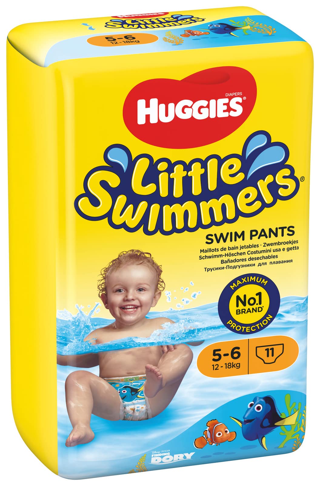 huggies-little-swimmers-taille-5-6-12-18-kg-couches-de-natation-jetables-mixtes- image 2