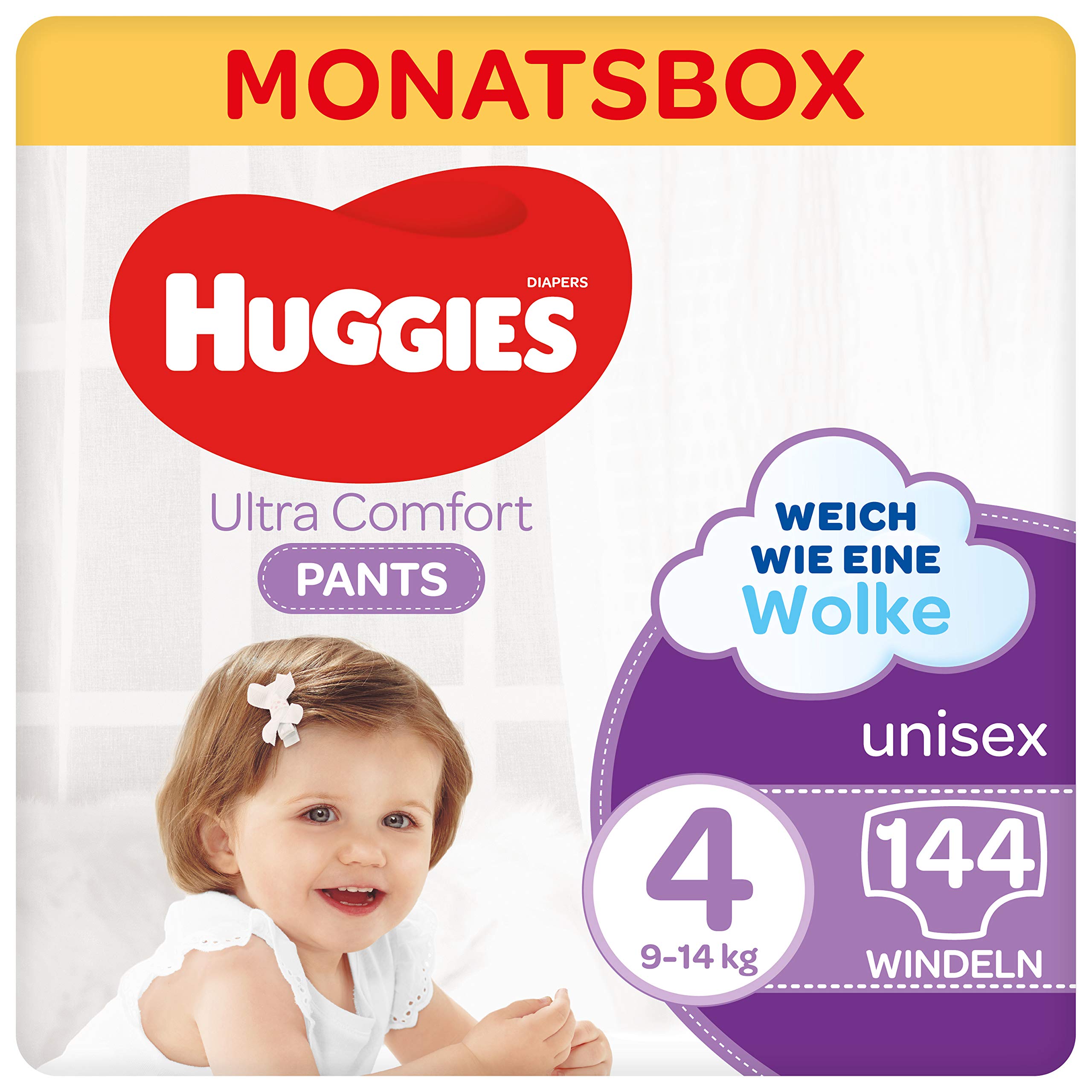 huggies-ultra-comfort-pants-culottes-absorbantes-b-b-taille-4-9-14-kg-144-unit-s image 1