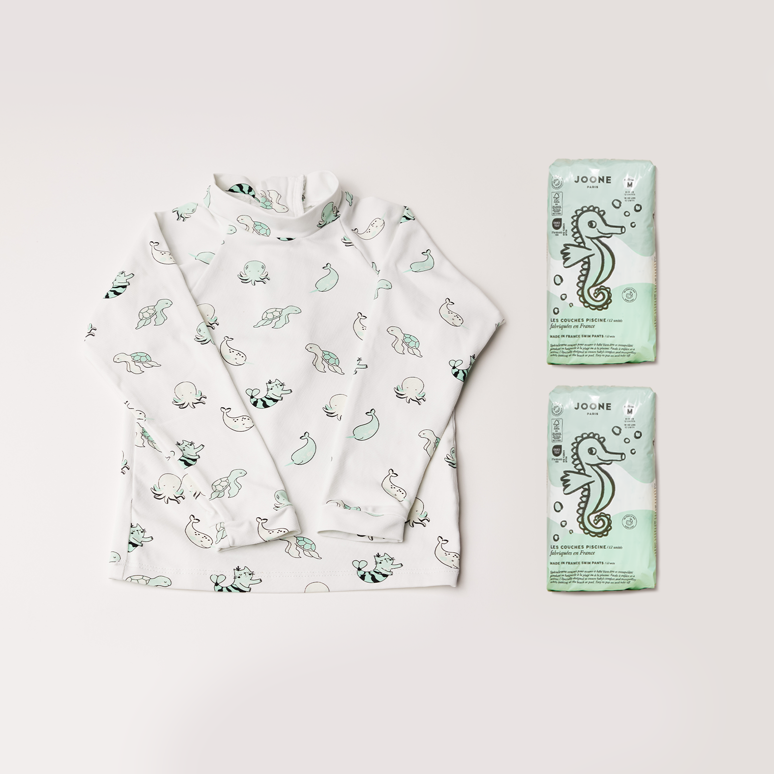 joone-coffret-couche-de-piscine-t-shirt-anti-uv-b-b image 1