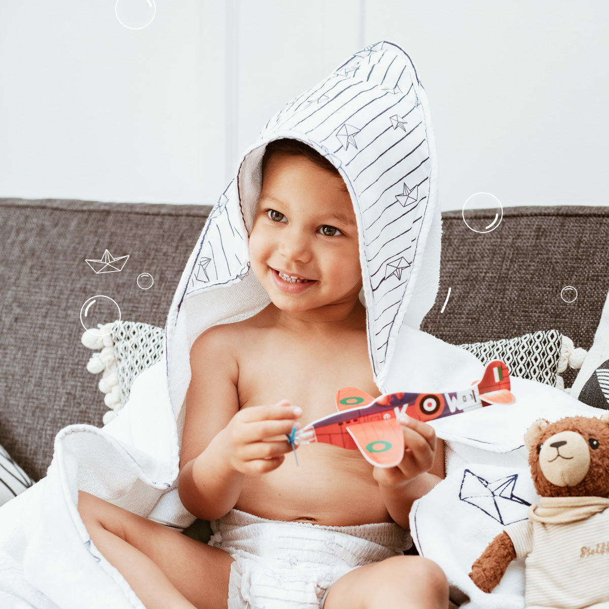 joone-la-cape-de-bain-b-b-imprim-e-cape-de-bain-100-coton-oeko-tex-faite-main image 5